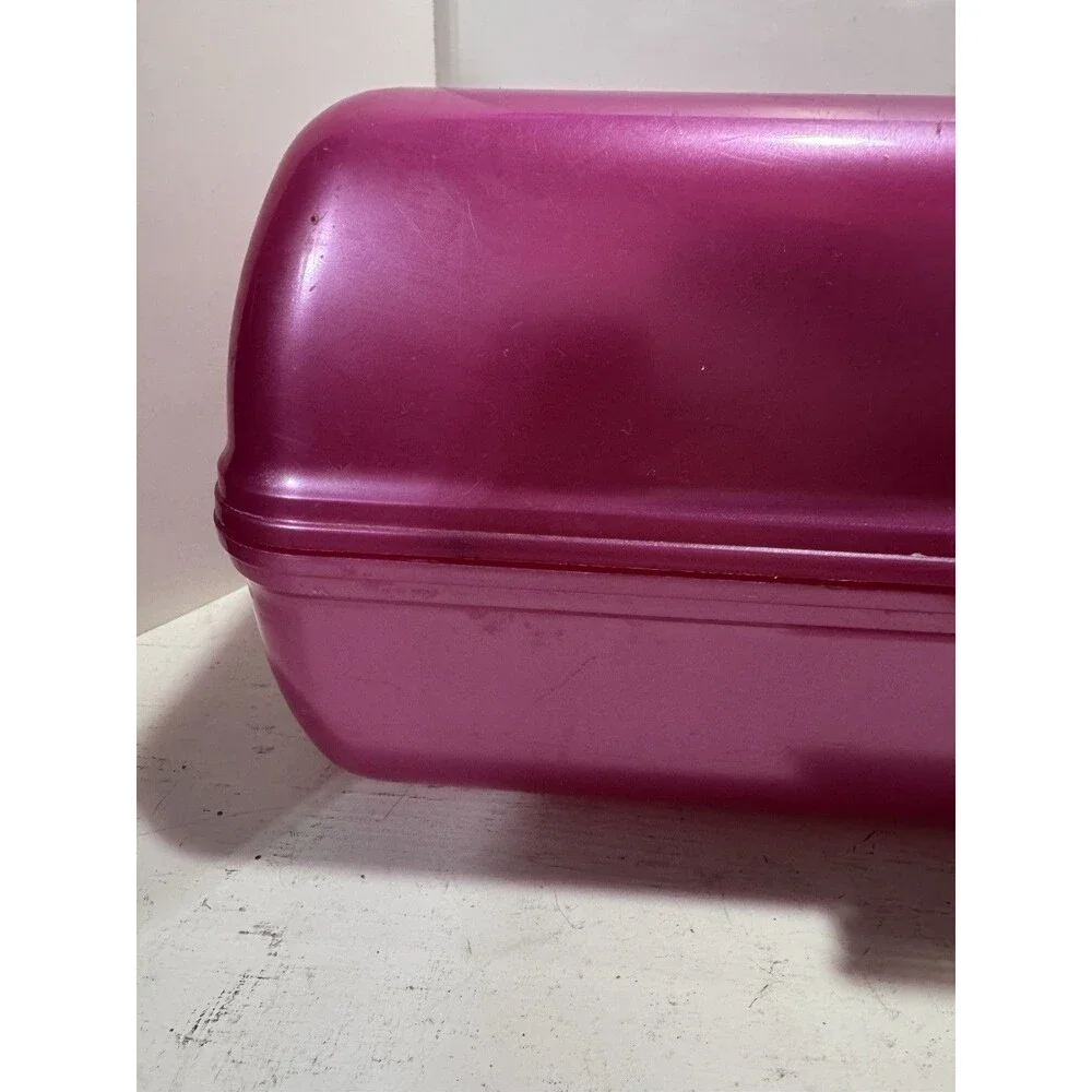 Caboodles Pink Cosmetic Organizer Makeup Craft Tote Organize Carry Case Vintage